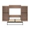 Bestar Pur 136W Queen Murphy Bed with 2 Storage Units (137W) in rustic brown 26885-000009 - alternate 8